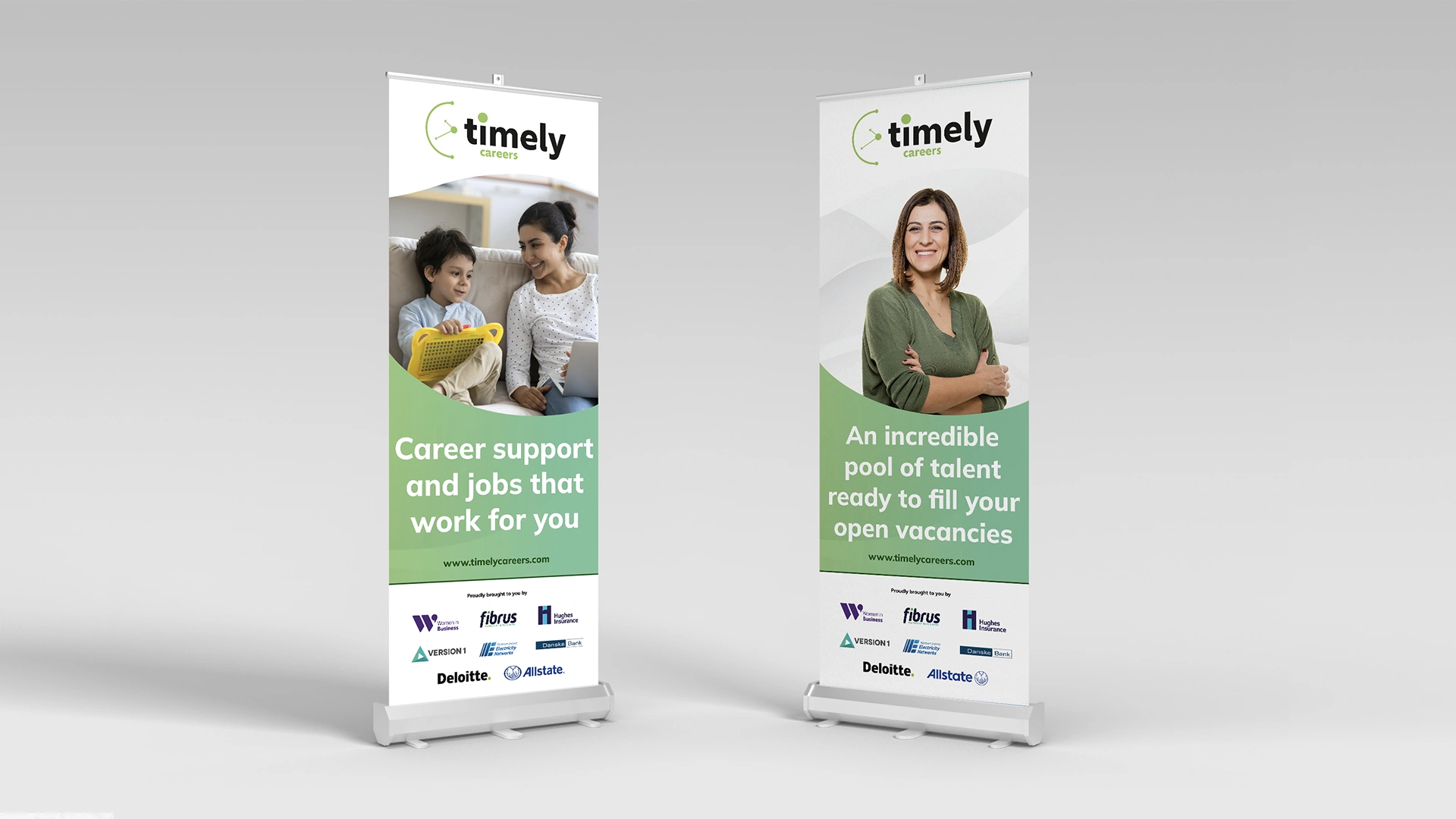 Timely Careers marketing collateral and promotion by Stenson Wolf in Belfast